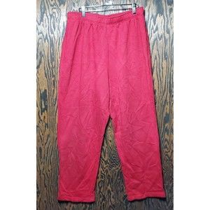 BOBBIE BROOKS Solid Women's XL Red Stretch Waist Pull On Pants